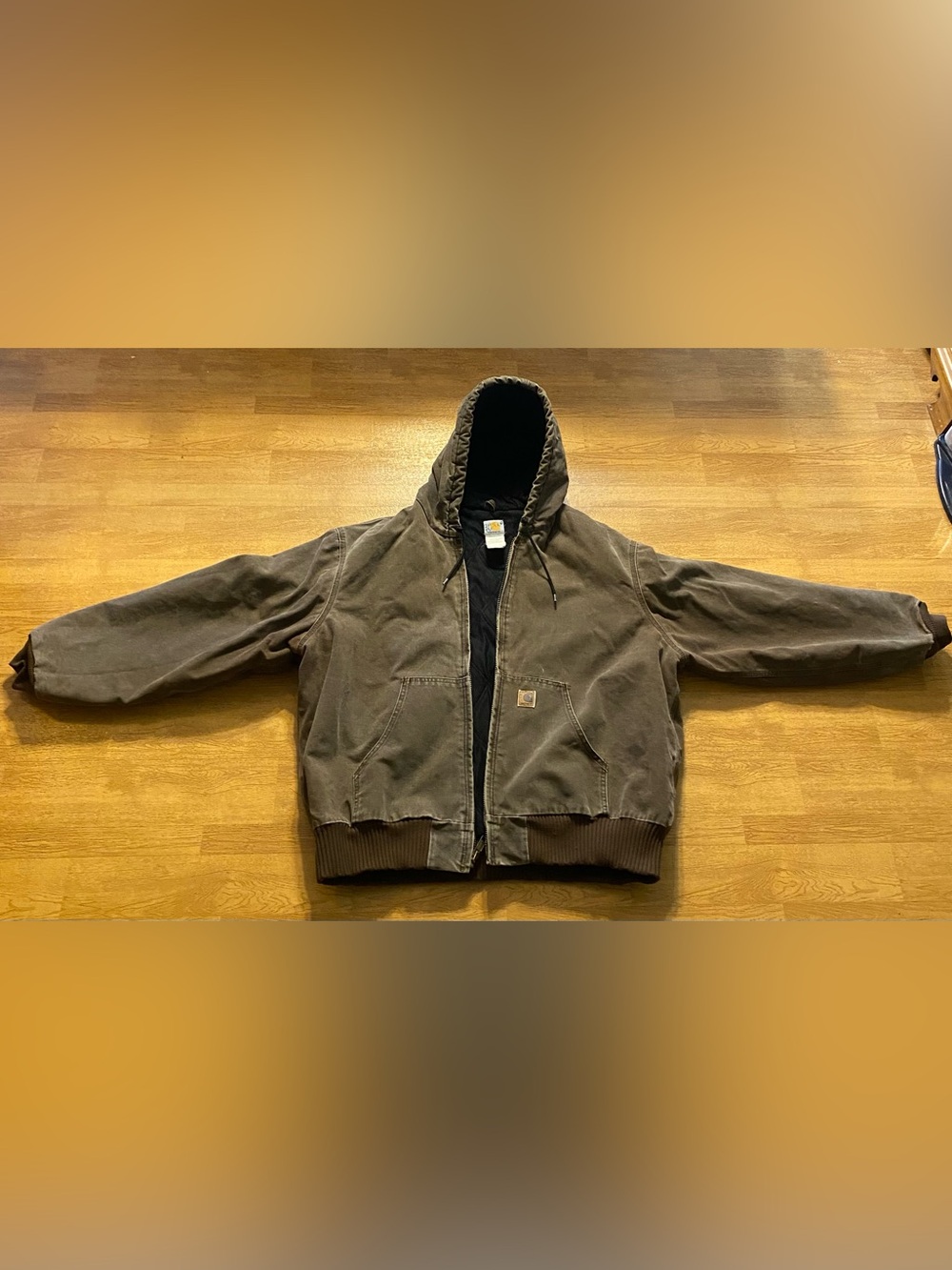 Vintage 2002 Carhartt J130 CHT Active Jacket Chestnut Brown 2XL Boxy Hooded
Coat